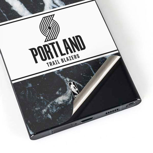 NBA Portland Trail Blazers Marble Galaxy S25 Ultra Skin